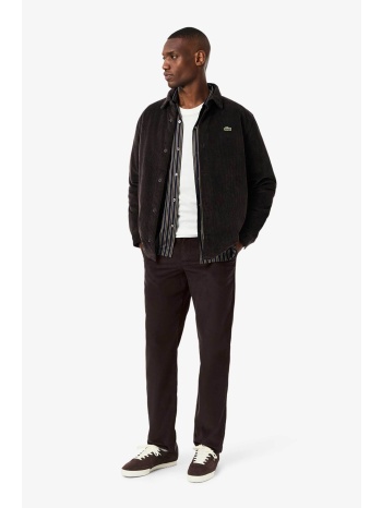 lacoste ανδρικό παντελόνι chino κοτλέ regular fit (34l)  σε προσφορά