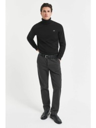 gant ανδρικό παντελόνι με σχέδιο ψαροκόκαλο slim fit (34l) - 1505367 ανθρακί