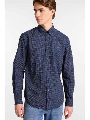 harmont & blaine ανδρικό πουκάμισο button down με all-over σε προσφορά