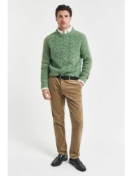 gant ανδρικό chino παντελόνι κοτλέ slim fit (34l) - 1505319 καφέ ανοιχτό