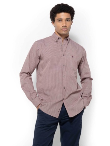 the bostonians ανδρικό πουκάμισο poplin button down με ψιλό