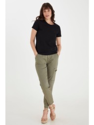 fransa γυναικείο t-shirt μονόχρωμο regular fit - 20605388 μαύρο