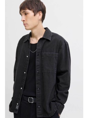 jack & jones ανδρικό denim πουκάμισο με τσέπη στο στήθος 