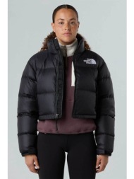the north face γυναικείο καπιτονέ μπουφάν `nuptse short` - nf0a5ggegog1 μαύρο