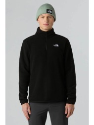 the north face ανδρική μπλούζα φούτερ fleece `glacier 1/4 zip` - nf0a8d0qjk31 μαύρο