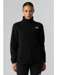 the north face γυναικεία μπλούζα φούτερ fleece `glacier 1/4 zip` - nf0a8d2jjk31 μαύρο