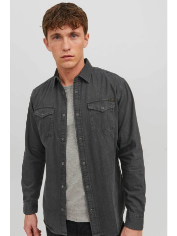 jack & jones ανδρικό denim πουκάμισο regular fit - 12138115
