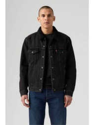 levi`s® ανδρικό denim jacket με εσωτερική faux γούνα standard fit - 163650291 μαύρο