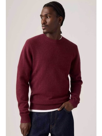 levi`s® ανδρικό μάλλινο πουλόβερ μονόχρωμο standard fit 