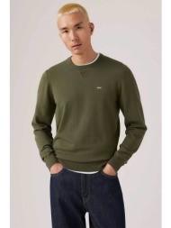 levi`s® ανδρικό πουλόβερ μονόχρωμο με λογότυπο standard fit - a72070025 λαδί
