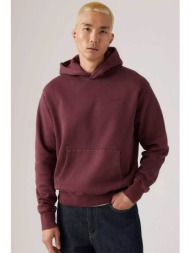 levi`s® ανδρική μπλούζα φούτερ με λογότυπο relaxed fit - a84350032 μπορντό