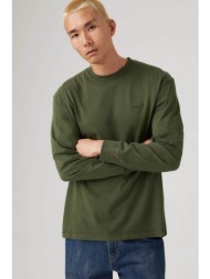 levi`s® ανδρική μακρυμάνικη μπλούζα με λογότυπο relaxed fit - a68870035 χακί