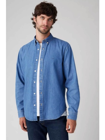 levi`s® ανδρικό denim πουκάμισο με λογότυπο relaxed fit 