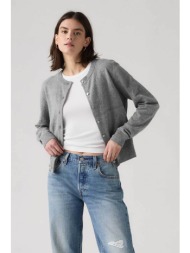 levi`s® γυναικεία ζακέτα μονόχρωμη standard fit - 0037p0001 γκρι