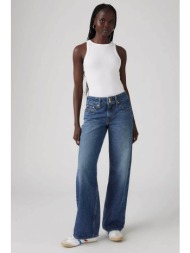 levi`s® γυναικείο τζιν παντελόνι πεντάτσεπο loose fit `superlow` - a74980008 denim blue σκούρο