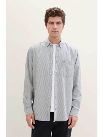 tom tailor ανδρικό πουκάμισο button down με τσέπη στο σε προσφορά