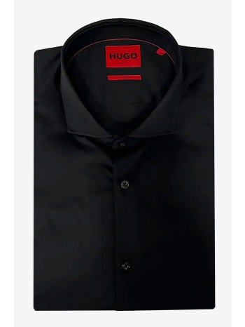 hugo boss ανδρικό βαμβακερό πουκάμισο μονόχρωμο με