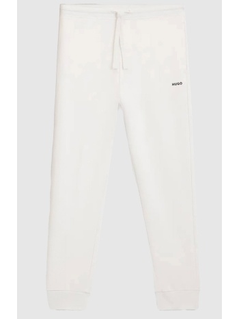 hugo boss ανδρικό βαμβακερό παντελόνι φόρμας μονόχρωμο με