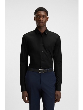 hugo boss ανδρικό πουκάμισο μονόχρωμο slim fit - 50475678