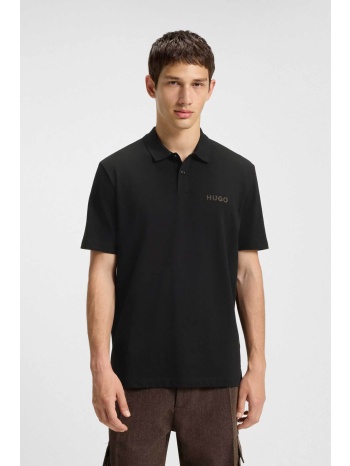 hugo boss ανδρική μπλούζα πόλο με λογότυπο - 50542830 μαύρο σε προσφορά