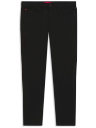 hugo boss ανδρικό τζιν παντελόνι πεντάτσεπο με logo patch slim fit `734` - 50547253 μαύρο