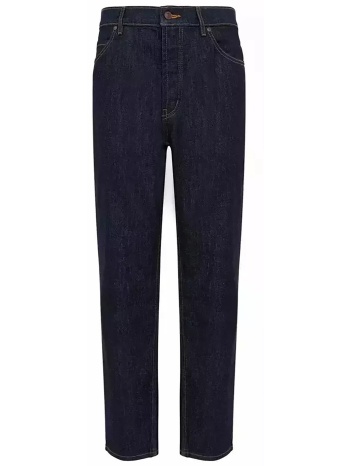hugo boss ανδρικό τζιν παντελόνι πεντάτσεπο με logo patch  σε προσφορά