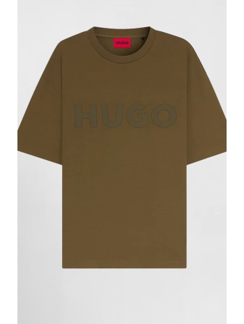 hugo boss ανδρικό t-shirt μονόχρωμο με λογότυπο - 50525765
