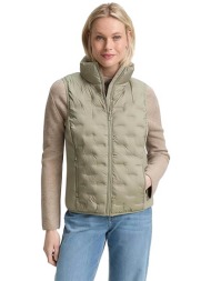 tom tailor γυναικείo γιλέκο μονόχρωμο - 1046589 χακί