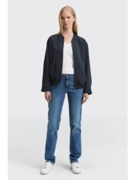 tom tailor γυναικείο τζιν παντελόνι πεντάτσεπο με logo patch straight fit - 1047849 denim blue
