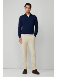 hackett ανδρικό παντελόνι chino κοτλέ slim fit - hm2100019r λευκό