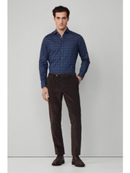 hackett ανδρικό παντελόνι chino κοτλέ slim fit - hm2100019r καφέ