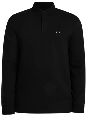 armani exchange ανδρική μπλούζα πόλο με κεντημένο λογότυπο