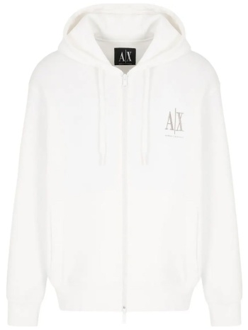 armani exchange ανδρική ζακέτα φούτερ με κουκούλα και