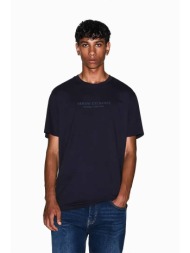 armani exchange ανδρικό t-shirt με λογότυπο - xm001280af10361 σκούρο μπλε