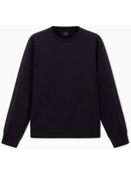 armani exchange ανδρική πλούζα φούτερ μονόχρωμη - xm001296af10818 μαύρο