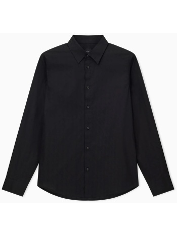 armani exchange ανδρικό πουκάμισο με all-over λογότυπο 