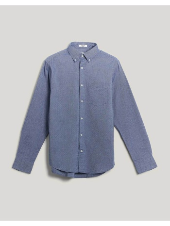 gant ανδρικό πουκάμισο oxford button down με τσέπη και σε προσφορά