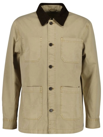 gant ανδρικό overshirt με contrast γιακά και τσέπες σε προσφορά