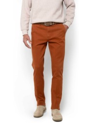 the bostonians ανδρικό chino παντελόνι regular fit `dobby` - cn1626t809 κεραμιδί