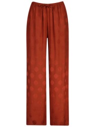 gant γυναικείο παντελόνι με print και ελαστική μέση straight fit - 4150374 κεραμιδί