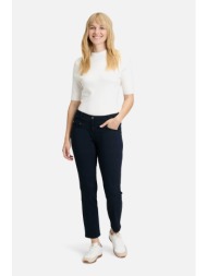 betty barclay γυναικείο cropped παντελόνι slim fit - 6818/2518 μπλε σκούρο