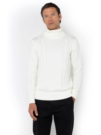 the bostonians ανδρική πλεκτή μπλούζα ζιβάγκο με cable knit σε προσφορά
