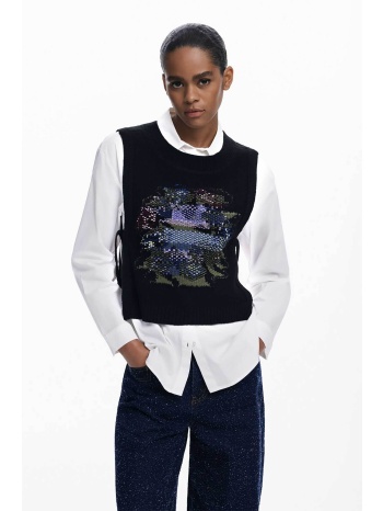 desigual γυναικείo πουκάμισο με πλεκτό γιλέκο `chaleco`  σε προσφορά