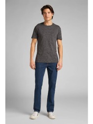 lee ανδρικό τζιν παντελόνι πεντάτσεπο ελαφρώς ψηλόμεσο `brooklyn straight` - l452px46-** denim blue 