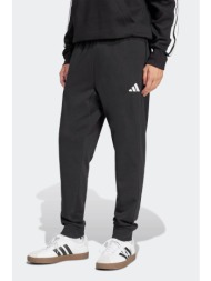 adidas ανδρικό παντελόνι φόρμας regular fit `essentials feel cozy french terry` - je3854 μαύρο