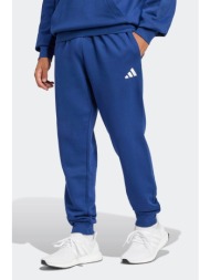 adidas ανδρικό παντελόνι φόρμας regular fit `essentials feel cozy french terry` - je3814 μπλε