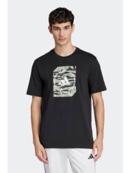 adidas ανδρικό t-shirt regular fit `camo shape graphic` - ji6764 μαύρο