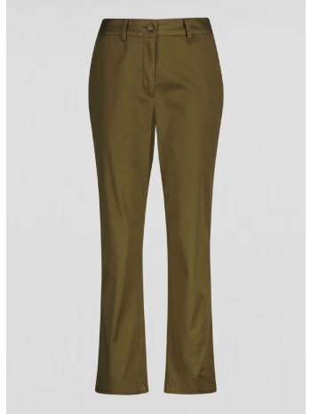 gant γυναικείο παντελόνι chino μονόχρωμο cropped με τσέπες σε προσφορά