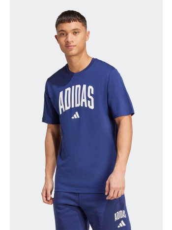 adidas ανδρικό t-shirt regular fit `collegiate` - jm6417