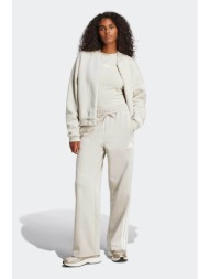 adidas γυναικείο ψηλόμεσο παντελόνι φόρμας regular fit `essentials 3-stripes open-hem fleece` - jw92
